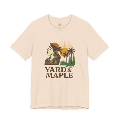 Yard & Maple Graphic Tee, Nature Inspired Unisex Shirt, Outdoor Lover Gift, Summer Vibes, Casual Wear, Vacation Essentials