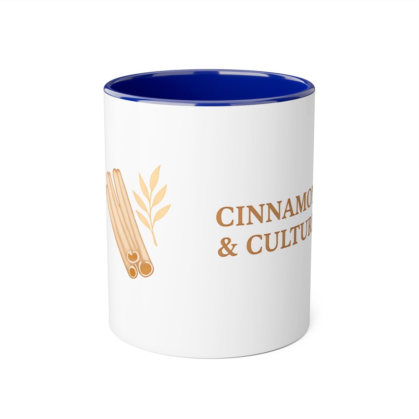 Cinnamon & Culture Accent Mug, Cozy Coffee Cup, 11oz Gift for Tea Lovers, Kitchen Decor, Warm Drink Mug, Unique Beverageware