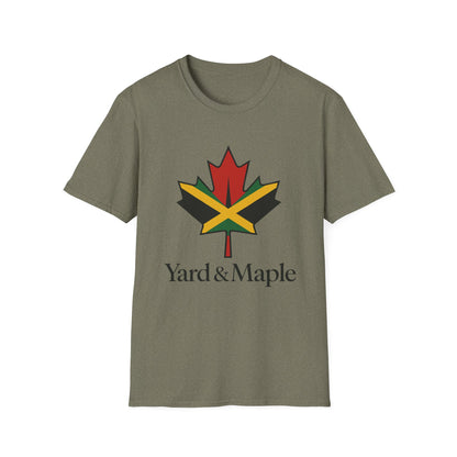 Yard & Maple Unisex Softstyle T-Shirt, Casual Summer Tee, Jamaican Theme Shirt, Cool Graphic Top, Gift for Nature Lovers