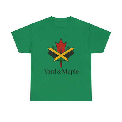 Yard & Maple Unisex Heavy Cotton Tee | Jamaican Pride, Canada Love, Streetwear, Gift for Him/Her, Summer Vibes