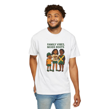 Family Vibes T-Shirt, Unisex Clothing, Mixed Roots Shirt, Family Reunion Outfit, Cultural Celebration Apparel, Summer Casual Wear