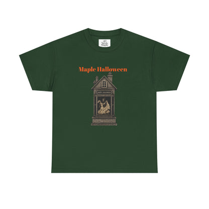 Halloween Graphic Tee, Spooky Season Shirt, Maple Halloween T-Shirt, Unisex Cotton Tee, Fall Fashion Top, Holiday Gift