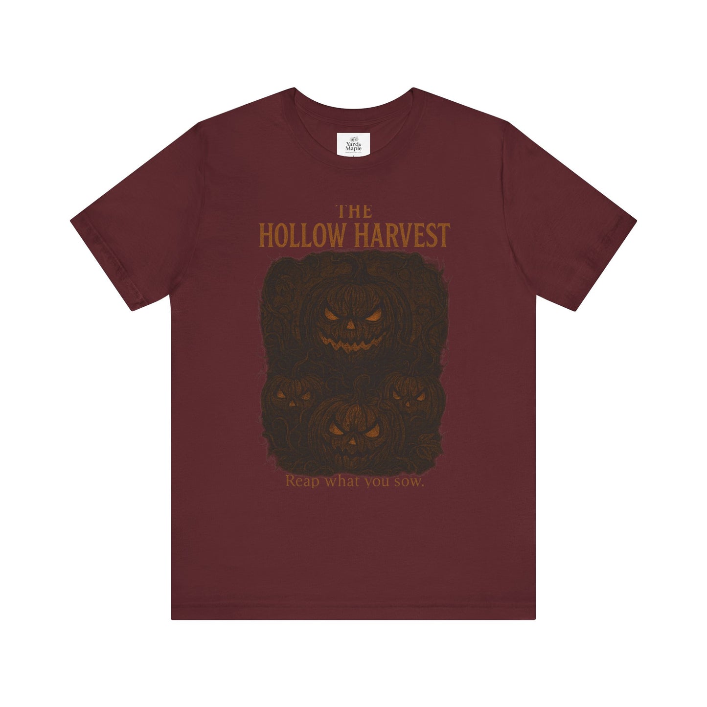 Halloween Themed Unisex Jersey Tee, Spooky Pumpkin Shirt, Fall Fashion Tee, Harvest Festival Shirt, Halloween Gift Idea