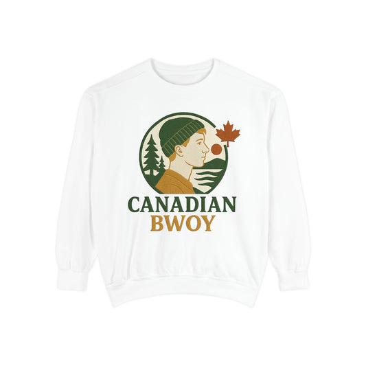 Canadian Bwoy Sweatshirt, Unisex Cozy Apparel, Gift for Canada Day, Casual Streetwear, Nature Lover Sweatshirt, Fall Fashion