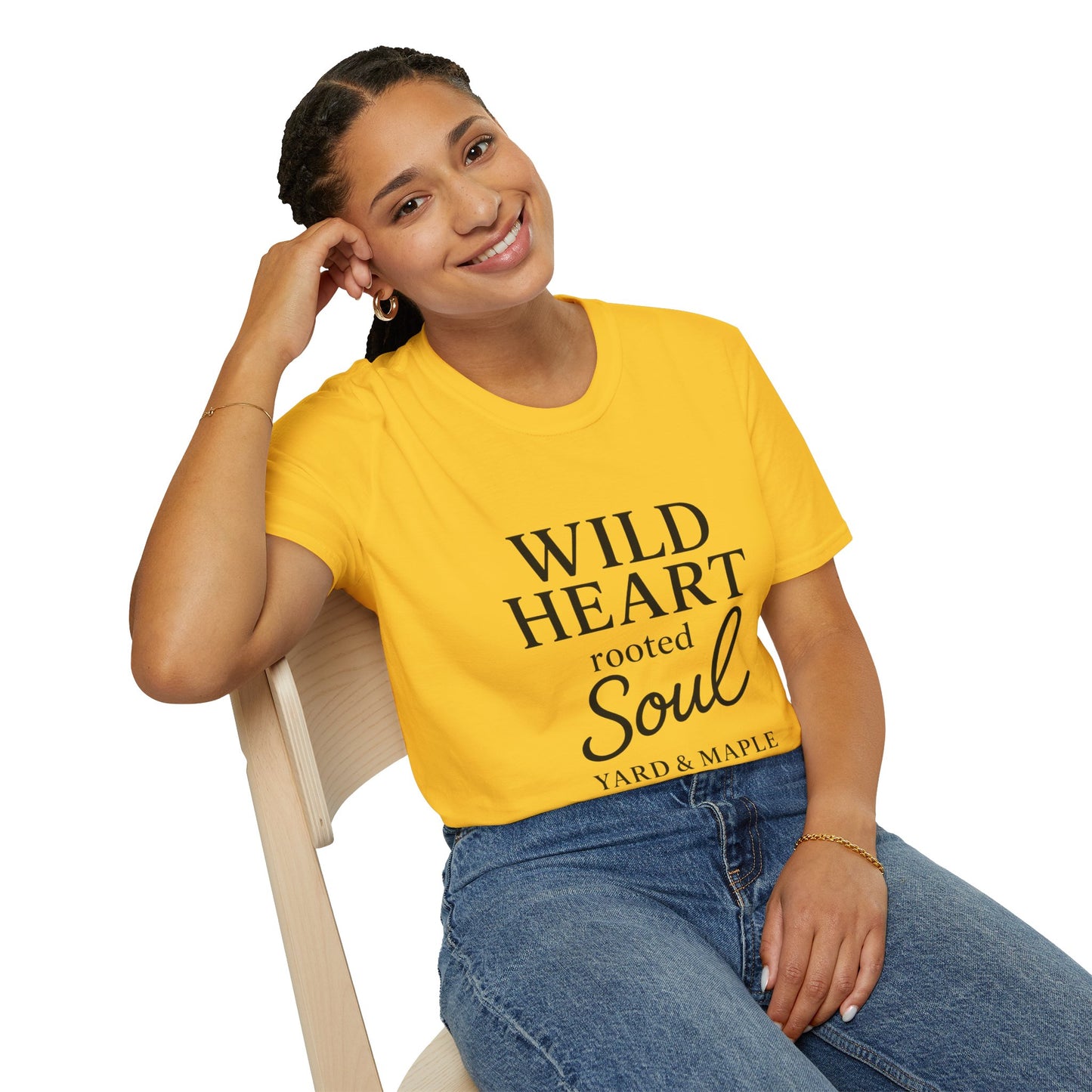 Wild Heart Unisex Softstyle T-Shirt | Inspirational Tee, Gift for Nature Lovers, Casual Wear, Birthday Gift, Boho Style