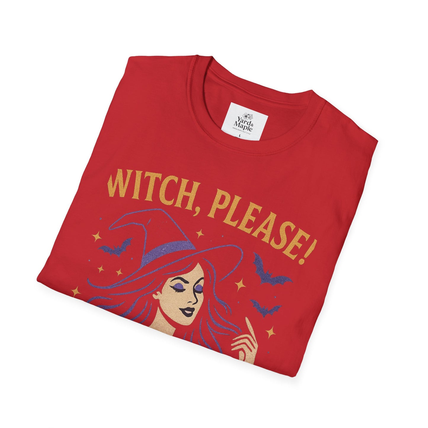 Witch Please Glam T-Shirt, Halloween Costume, Celestial T-Shirt, Gift for Her, Witchy Vibes, Boho Tee, Spooky Season Wear