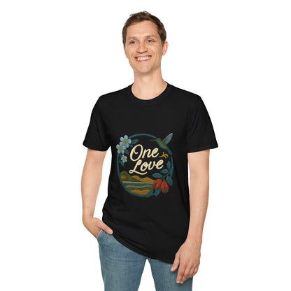 One Love Nature-Inspired T-Shirt, Unisex Tee, Stylish Apparel, Eco-Friendly Gift, Summer Fashion, Inspirational T-Shirt