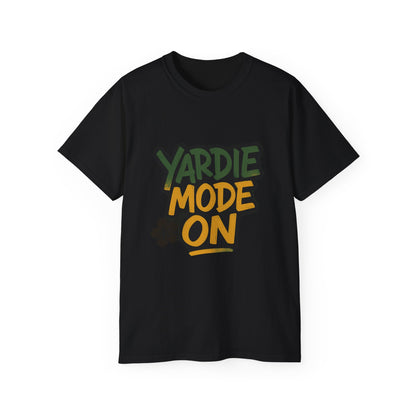 Yardie Mode Unisex Cotton Tee, Fun Graphic T-Shirt, Casual Wear, Gift for Caribbean Lovers, Summer Vibes