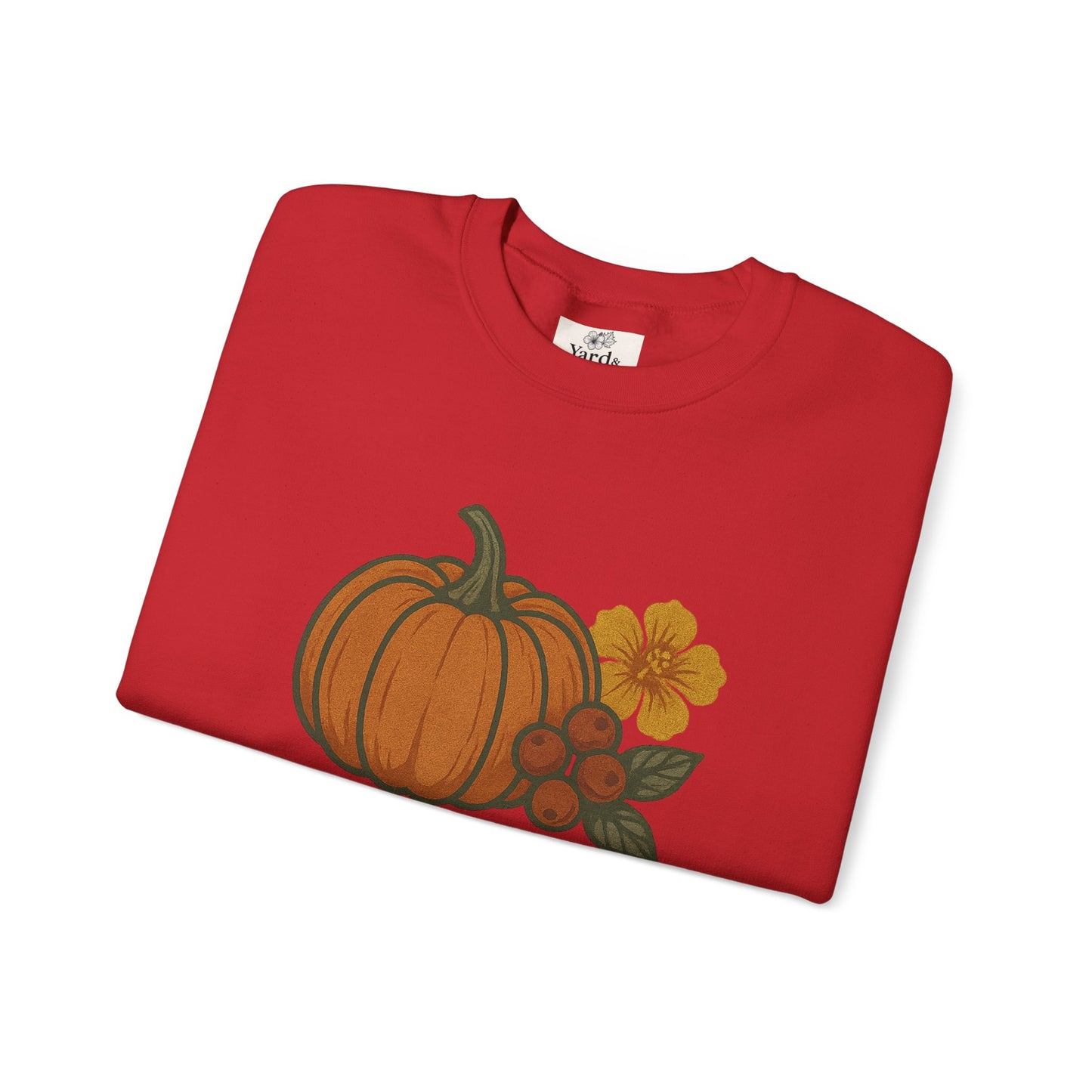 Pumpkin & Pimento Crewneck Sweatshirt, Cozy Fall Sweatshirt, Unisex Autumn Apparel, Thanksgiving Gift, Seasonal Fashion