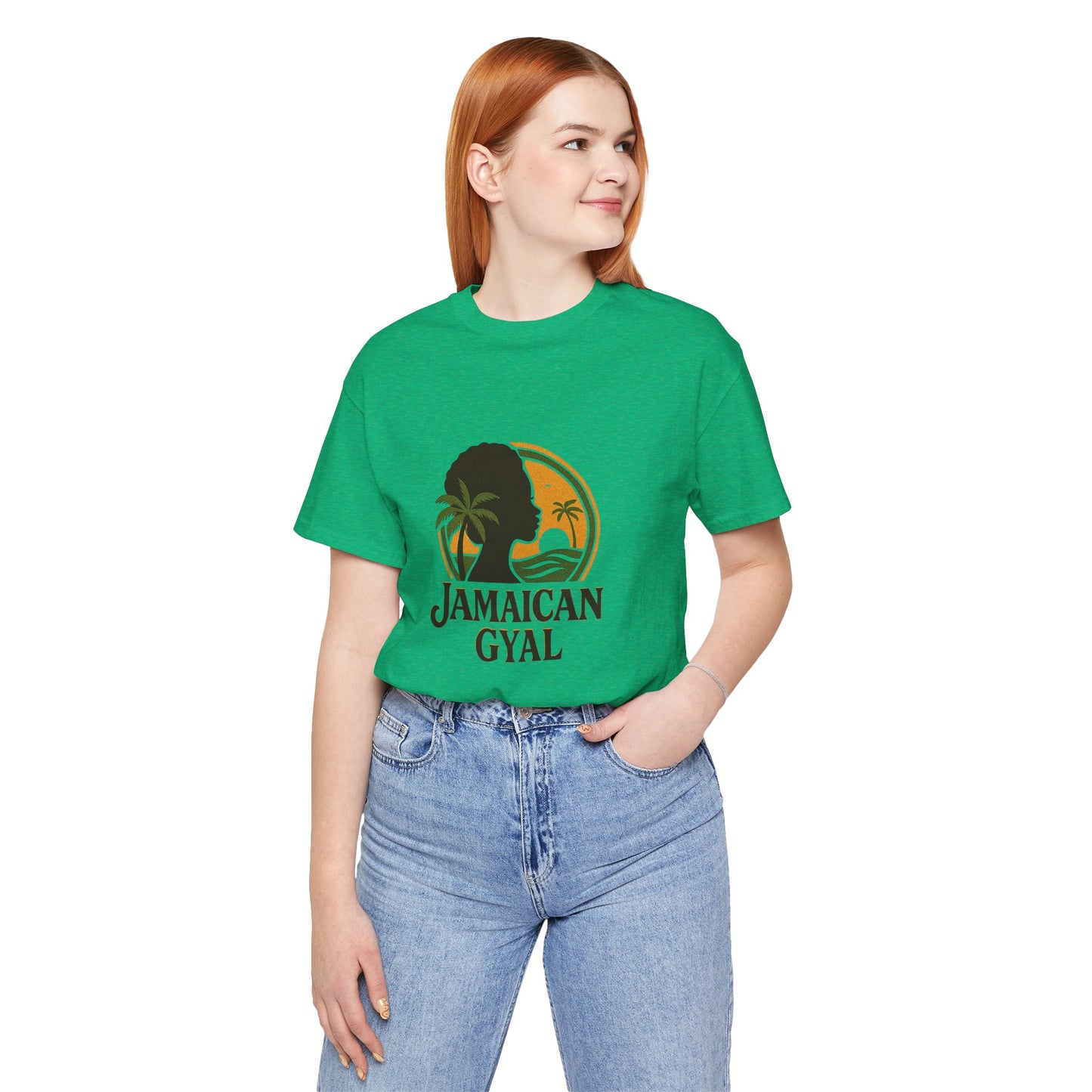 Jamaican Gyal Tee, Caribbean Vibe T-Shirt, Unisex Summer Shirt, Gift for Her, Tropical Style Apparel