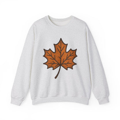Autumn Leaf Sweatshirt | Unisex Cozy Crewneck | Fall Fashion, Thanksgiving Gift, Seasonal Style, Layering Essential