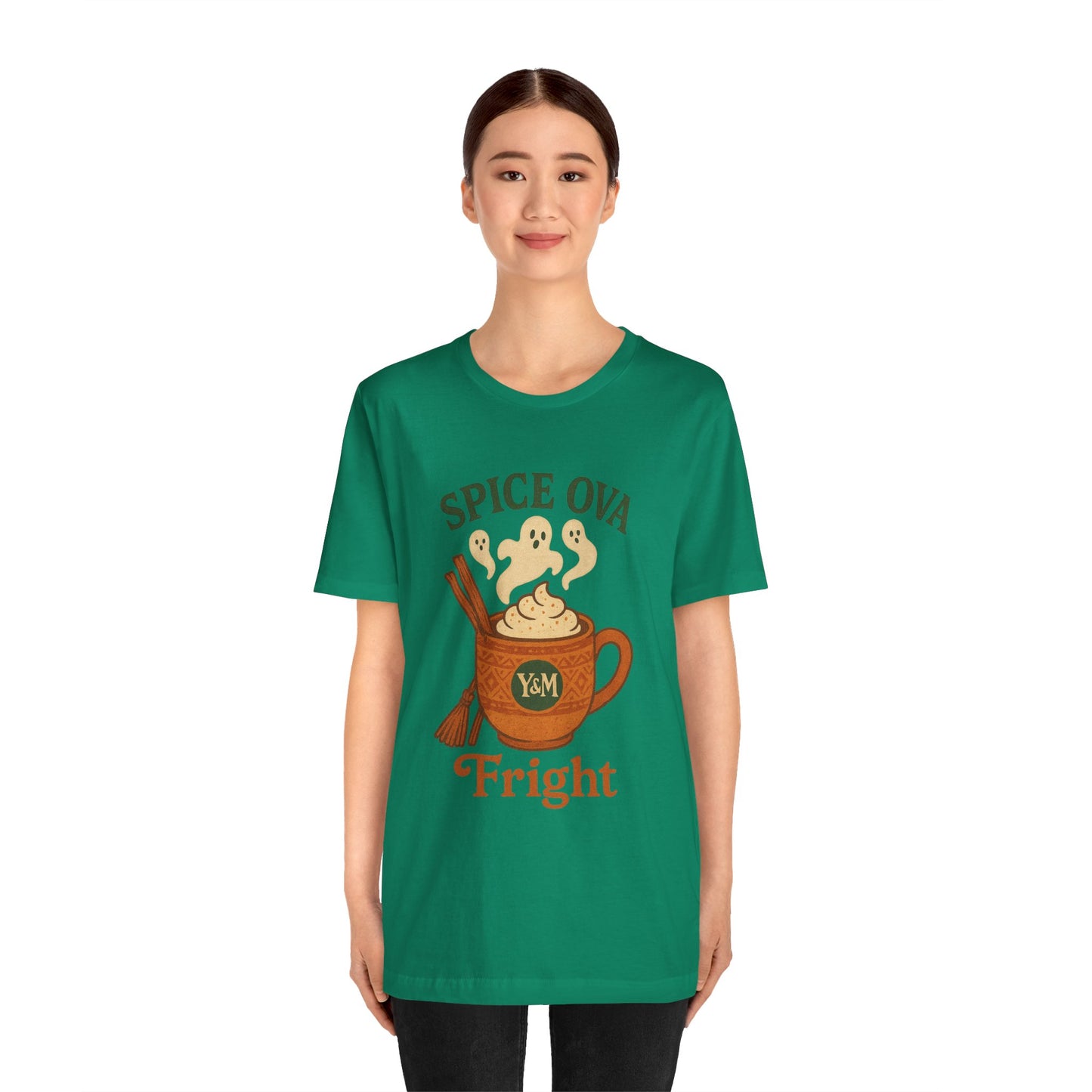 Spice Ova Fright Unisex Short Sleeve Tee | Cozy Halloween T-Shirt, Fall Celebration, Pumpkin Spice Vibes, Gift for Pumpkin Lovers, Fun [...]
