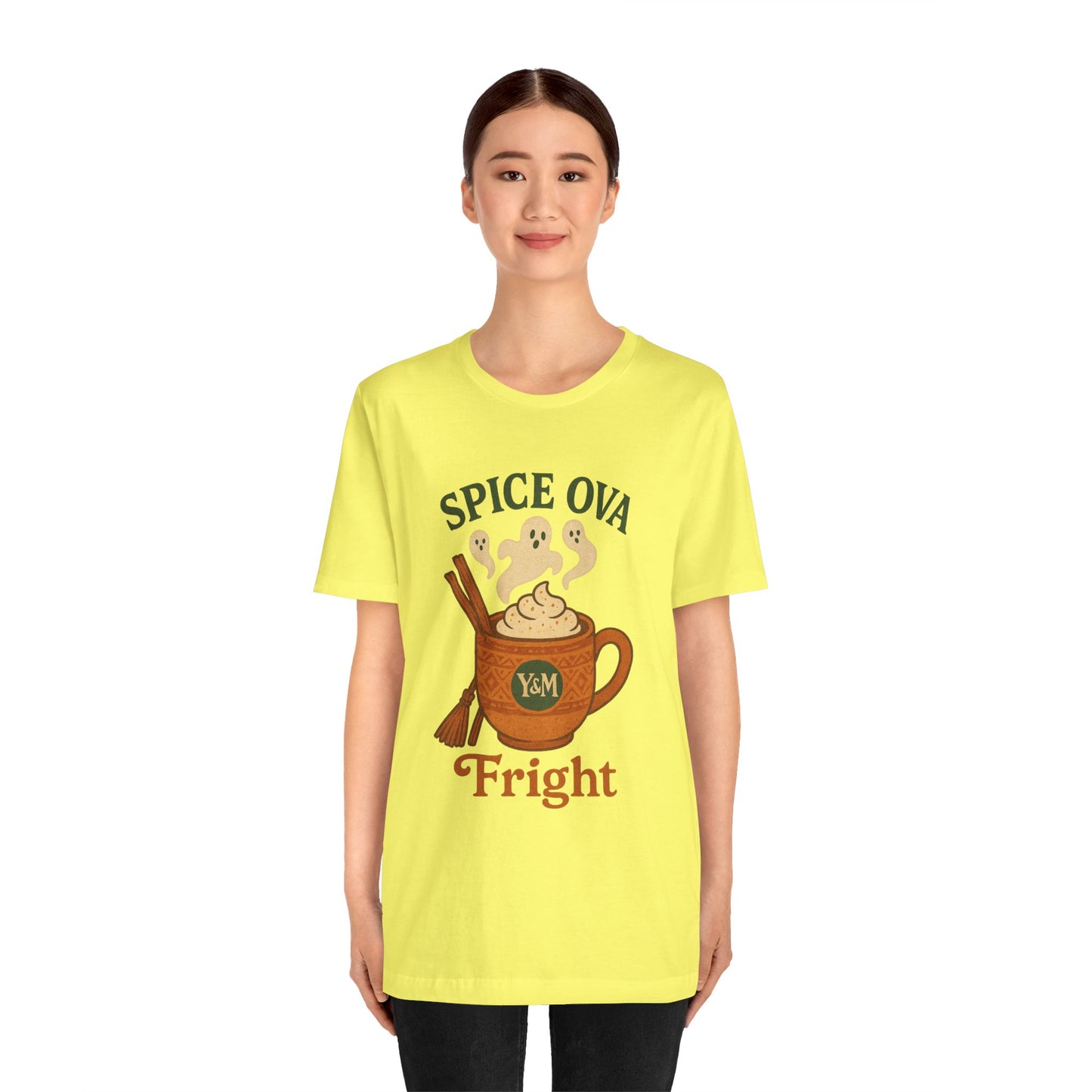 Spice Ova Fright Unisex Short Sleeve Tee | Cozy Halloween T-Shirt, Fall Celebration, Pumpkin Spice Vibes, Gift for Pumpkin Lovers, Fun [...]