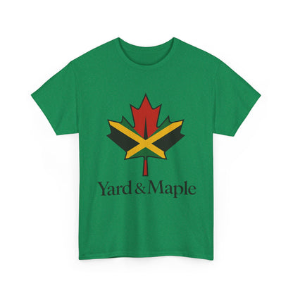 Yard & Maple Unisex Heavy Cotton Tee | Jamaican Pride, Canada Love, Streetwear, Gift for Him/Her, Summer Vibes
