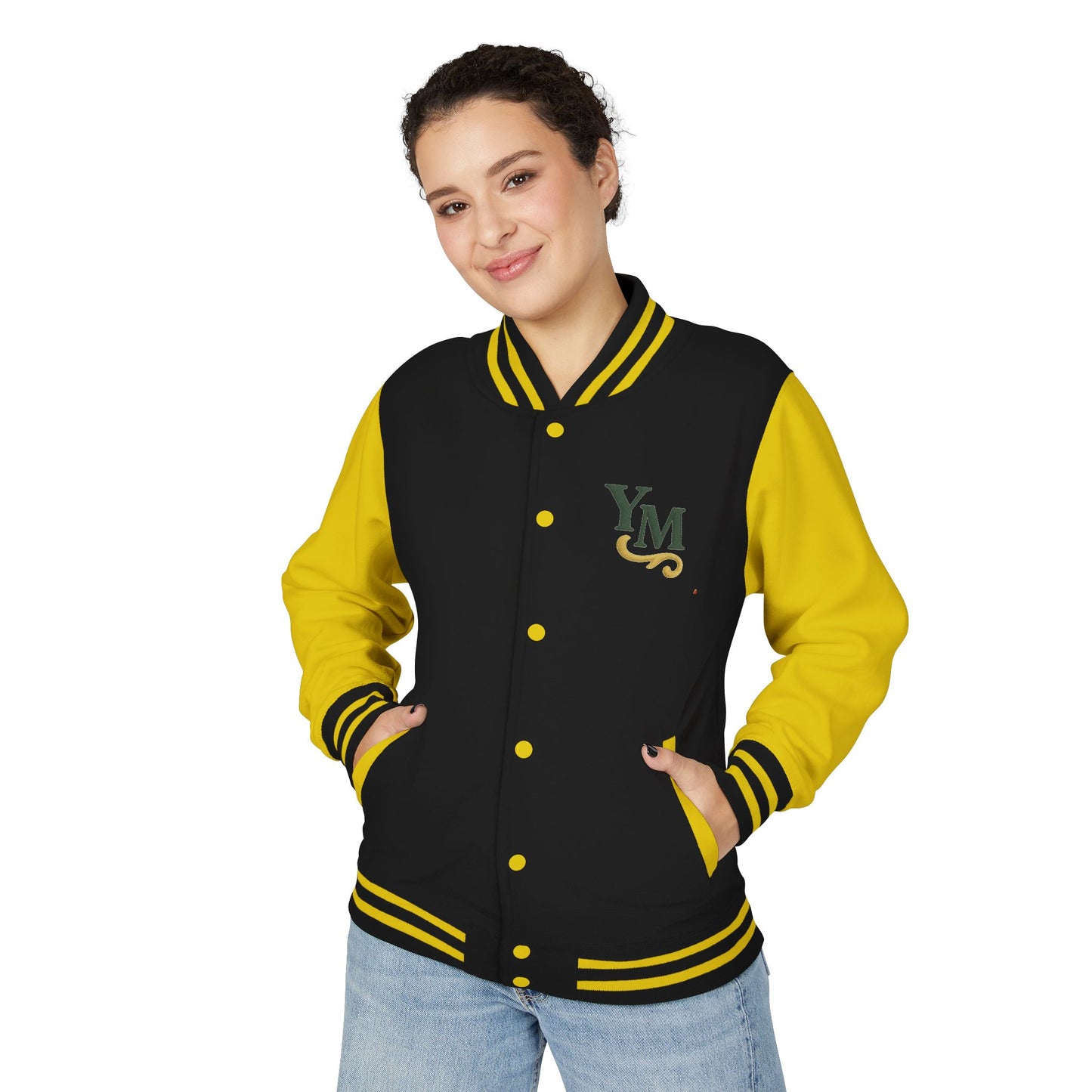 Unisex Heavyweight Letterman Jacket with Oak Leaf Design, Stylish Sports Jacket, Gift for College Students, Casual Attire, Fall [...]