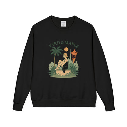 Yard & Maple Crewneck Sweatshirt, Cozy Sweatshirt, Unisex Apparel, Casual Wear, Summer Vibes, Gift for Him or Her