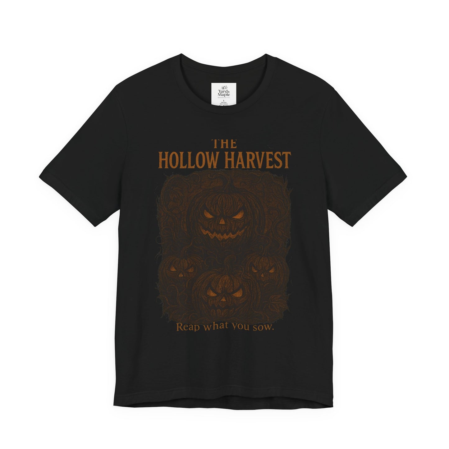 Halloween Themed Unisex Jersey Tee, Spooky Pumpkin Shirt, Fall Fashion Tee, Harvest Festival Shirt, Halloween Gift Idea