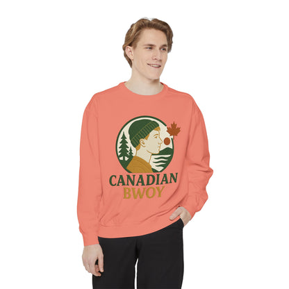 Canadian Bwoy Sweatshirt, Unisex Cozy Apparel, Gift for Canada Day, Casual Streetwear, Nature Lover Sweatshirt, Fall Fashion