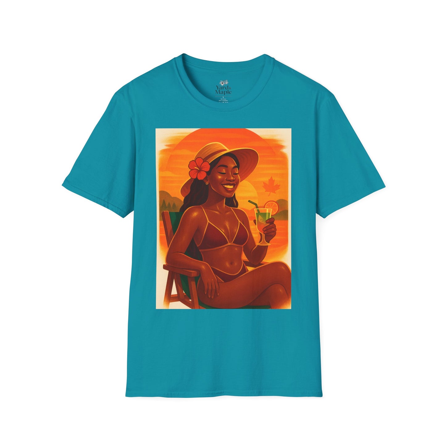 Tropical Vibes T-Shirt, Summer Graphic Tee, Vacation Outfit, Beachwear, Casual Wear, Gift for Her