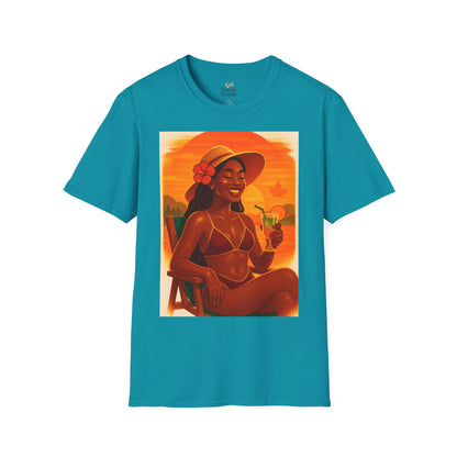 Tropical Vibes T-Shirt, Summer Graphic Tee, Vacation Outfit, Beachwear, Casual Wear, Gift for Her