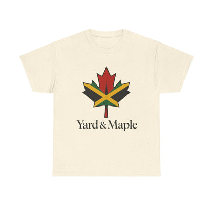 Yard & Maple Unisex Heavy Cotton Tee | Jamaican Pride, Canada Love, Streetwear, Gift for Him/Her, Summer Vibes