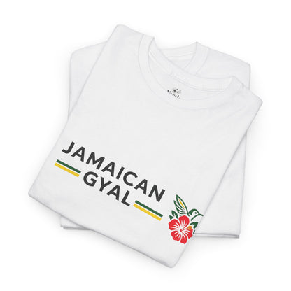 Jamaican Gyal Floral Tee - Caribbean Pride Graphic T-Shirt
