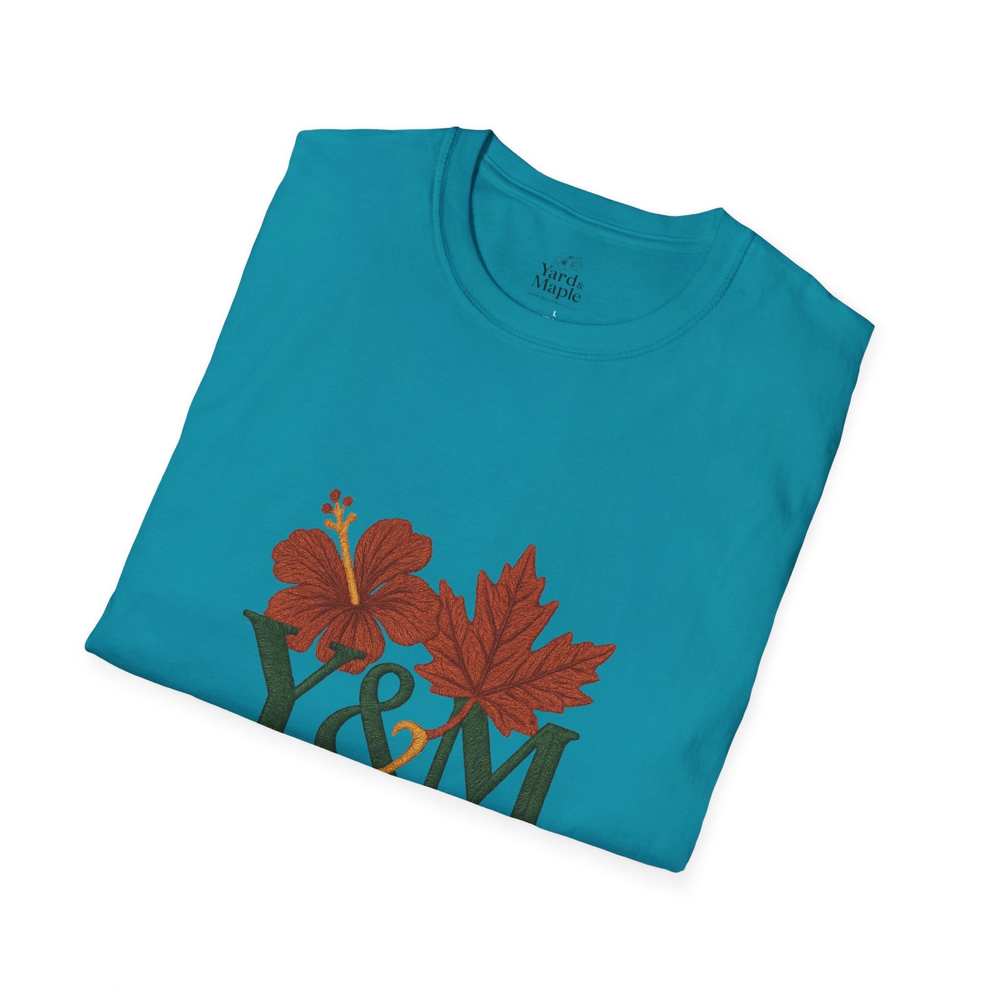 Yard & Maple Floral Unisex T-Shirt, Casual Tee, Nature Lover Gift, Spring Fashion, Graphic Shirt, Eco-Friendly Apparel