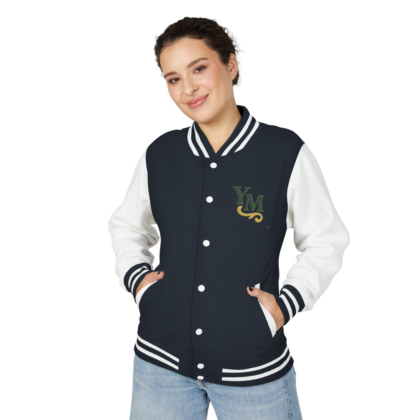 Unisex Heavyweight Letterman Jacket with Oak Leaf Design, Stylish Sports Jacket, Gift for College Students, Casual Attire, Fall [...]