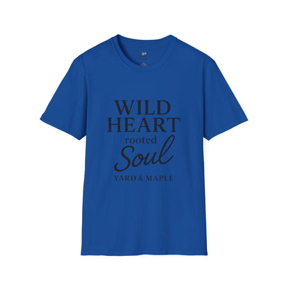 Wild Heart Unisex Softstyle T-Shirt | Inspirational Tee, Gift for Nature Lovers, Casual Wear, Birthday Gift, Boho Style