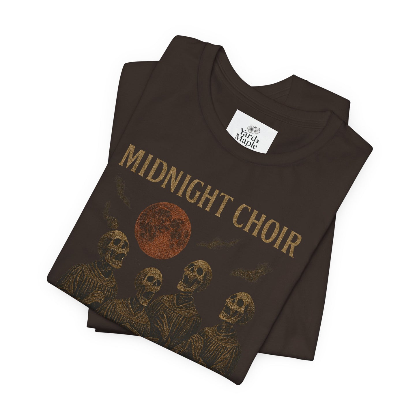 Gothic Band Tee, Perfect for Concerts, Halloween, Music Lovers, Midnight Choir Graphic Tee, Casual Wear, Unique Gift