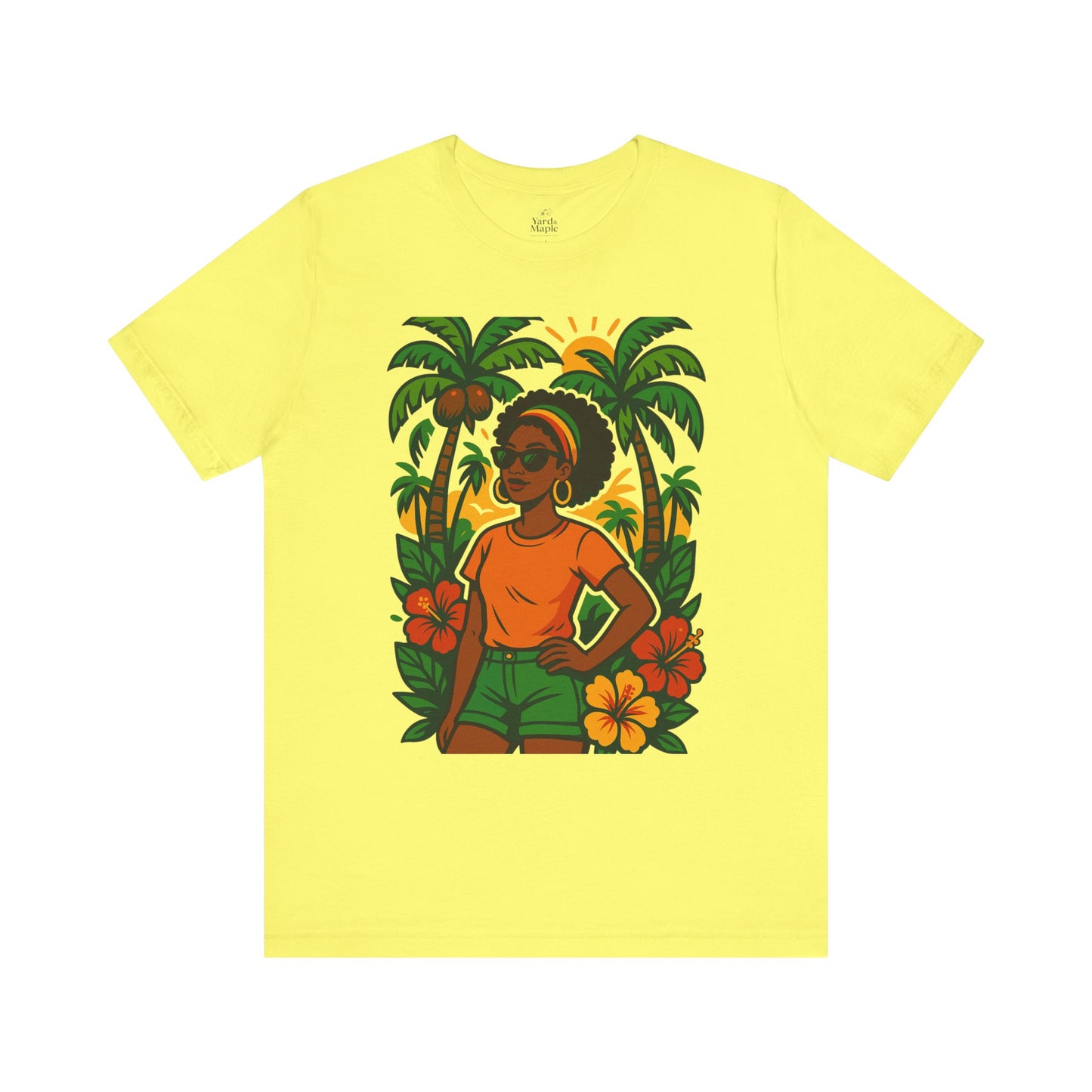 Tropical Vibe Tee, Summer Shirt, Vacation Outfit, Beach Lover Gift, Festival Wear, Floral Graphic T-Shirt