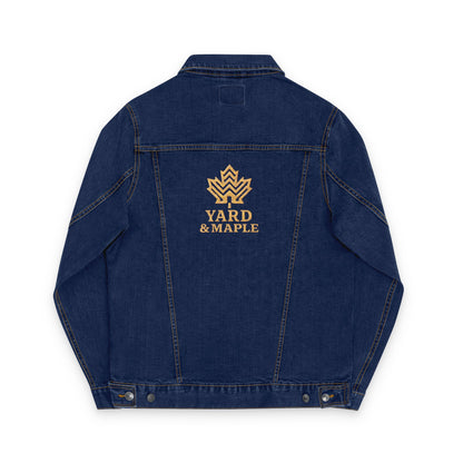 Unisex Embroidered Denim Jacket, Vibrant Jamaican Pride, Trendy Casual Wear, Perfect for Festivals, Summer Celebrations