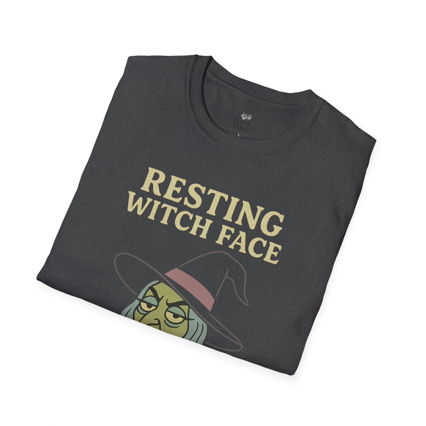 Resting Witch Face Unisex T-Shirt, Halloween Tee, Funny Witch Shirt, Gift for Her, Cute Casual Top, Spooky Season Apparel