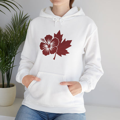Maple & Hibiscus Hoodie — Yard & Maple Logo Cozy Pullover