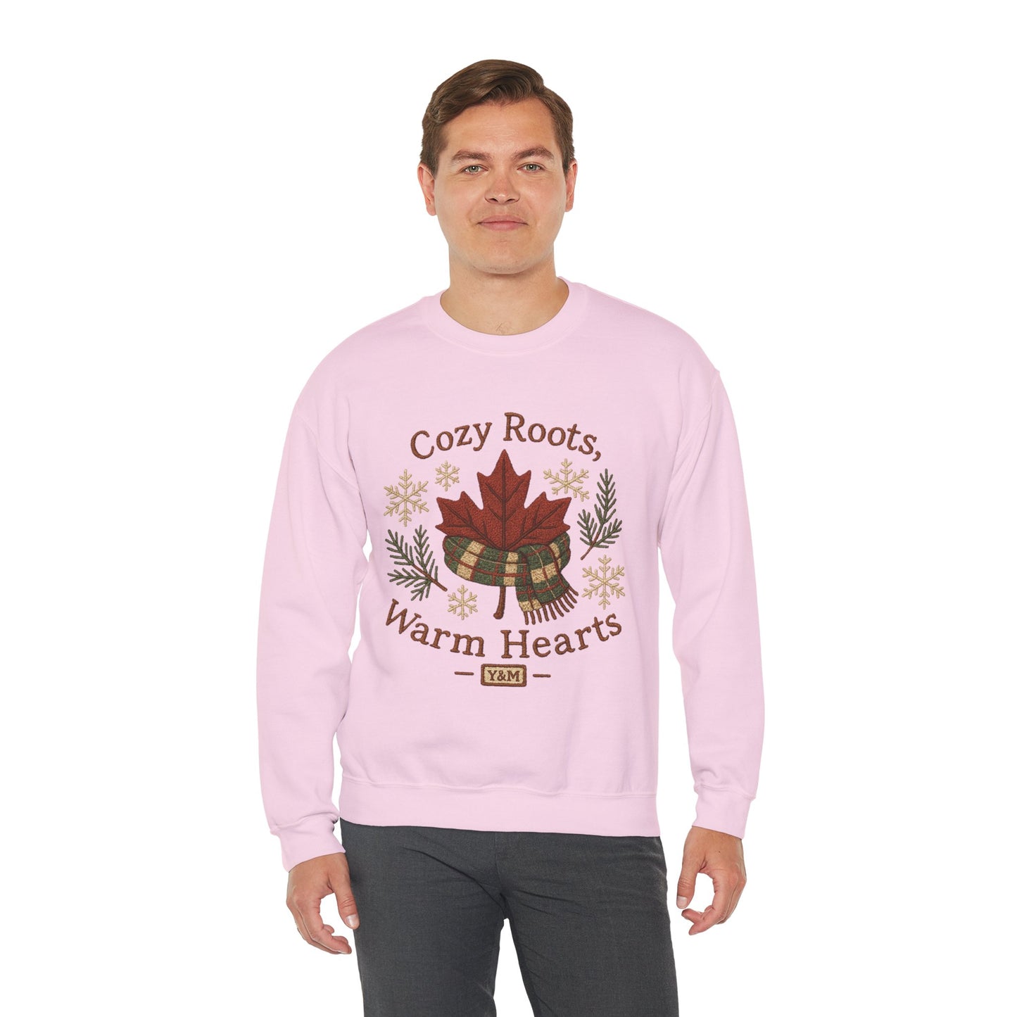 Cozy Roots Crewneck Sweatshirt: Warm Hearts Gift, Fall Fashion, Winter Apparel, Unisex Sweatshirt, Holiday Sweater