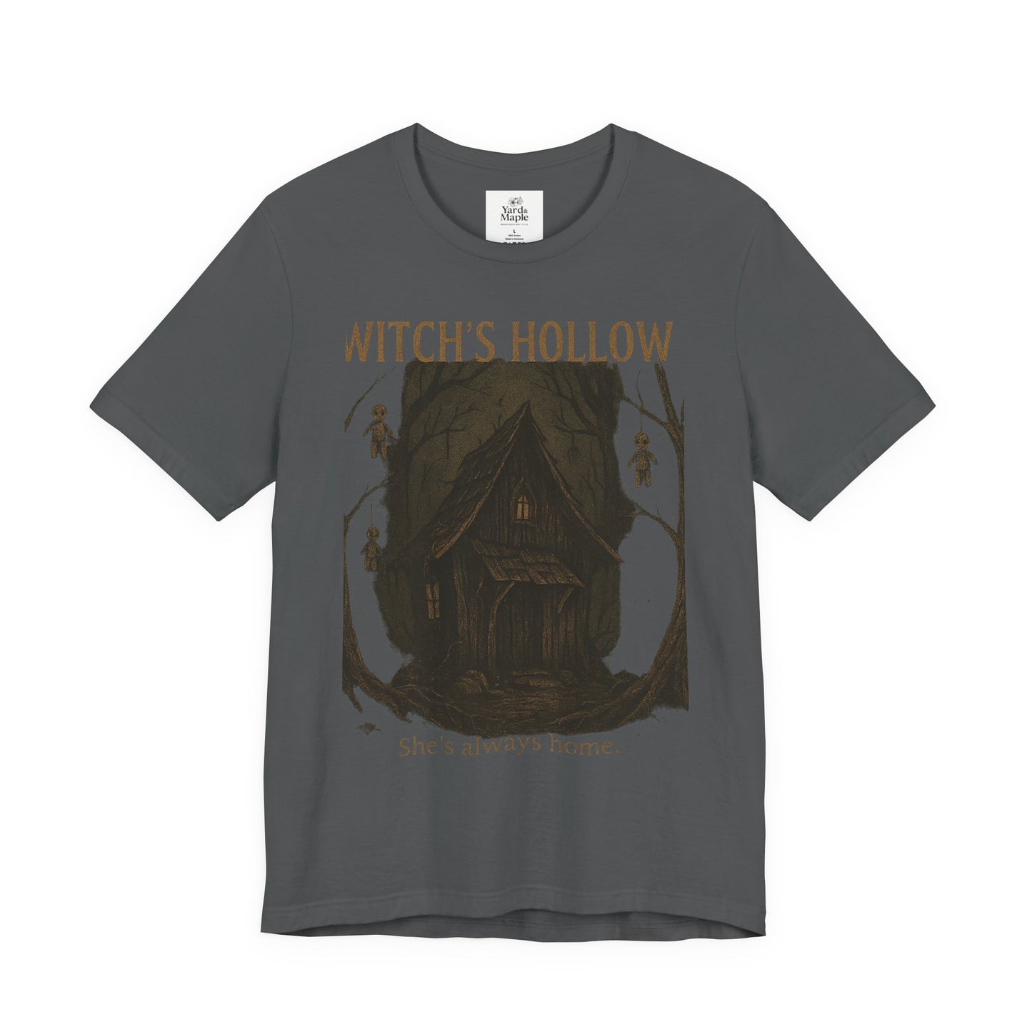 Witch's Hollow Tee, Fall Fashion, Halloween Apparel, Spooky Shirt, Gift for Witches, Unisex Graphic Tee, Cozy Autumn Wear