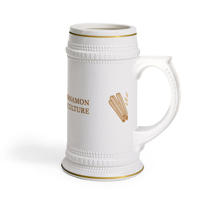 Cinnamon & Culture Stein Mug - Unique Drinkware, Gift for Spice Lovers, Home Bar Essentials, Decorative Beer Stein, Coffee Mug