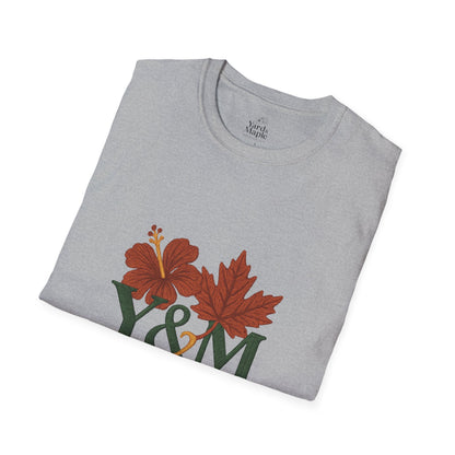 Yard & Maple Floral Unisex T-Shirt, Casual Tee, Nature Lover Gift, Spring Fashion, Graphic Shirt, Eco-Friendly Apparel