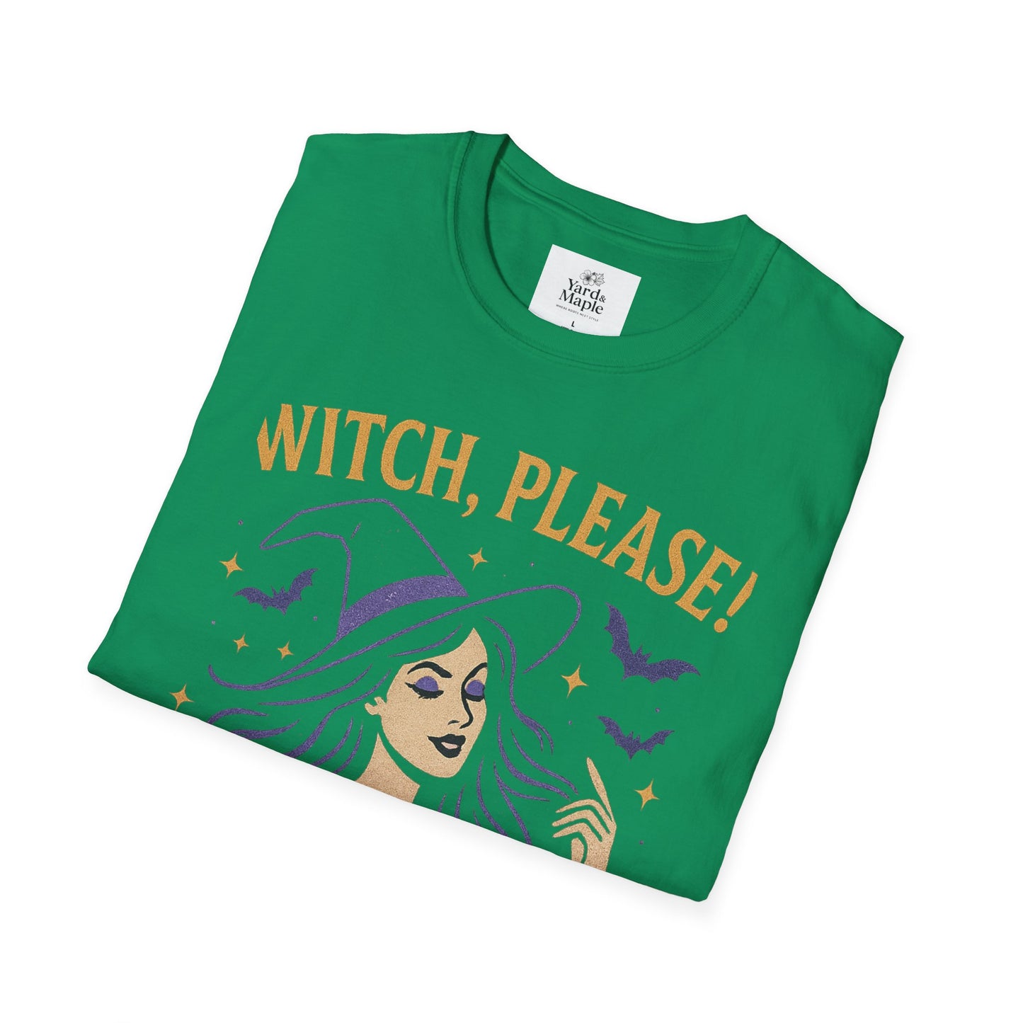 Witch Please Glam T-Shirt, Halloween Costume, Celestial T-Shirt, Gift for Her, Witchy Vibes, Boho Tee, Spooky Season Wear