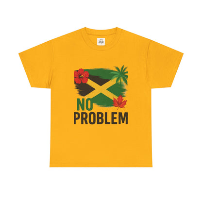 Jamaican Vibes Tee, Unisex Heavy Cotton T-Shirt with Tropical Design, Perfect for Summer and Festivals, Casual Wear, Gift Idea
