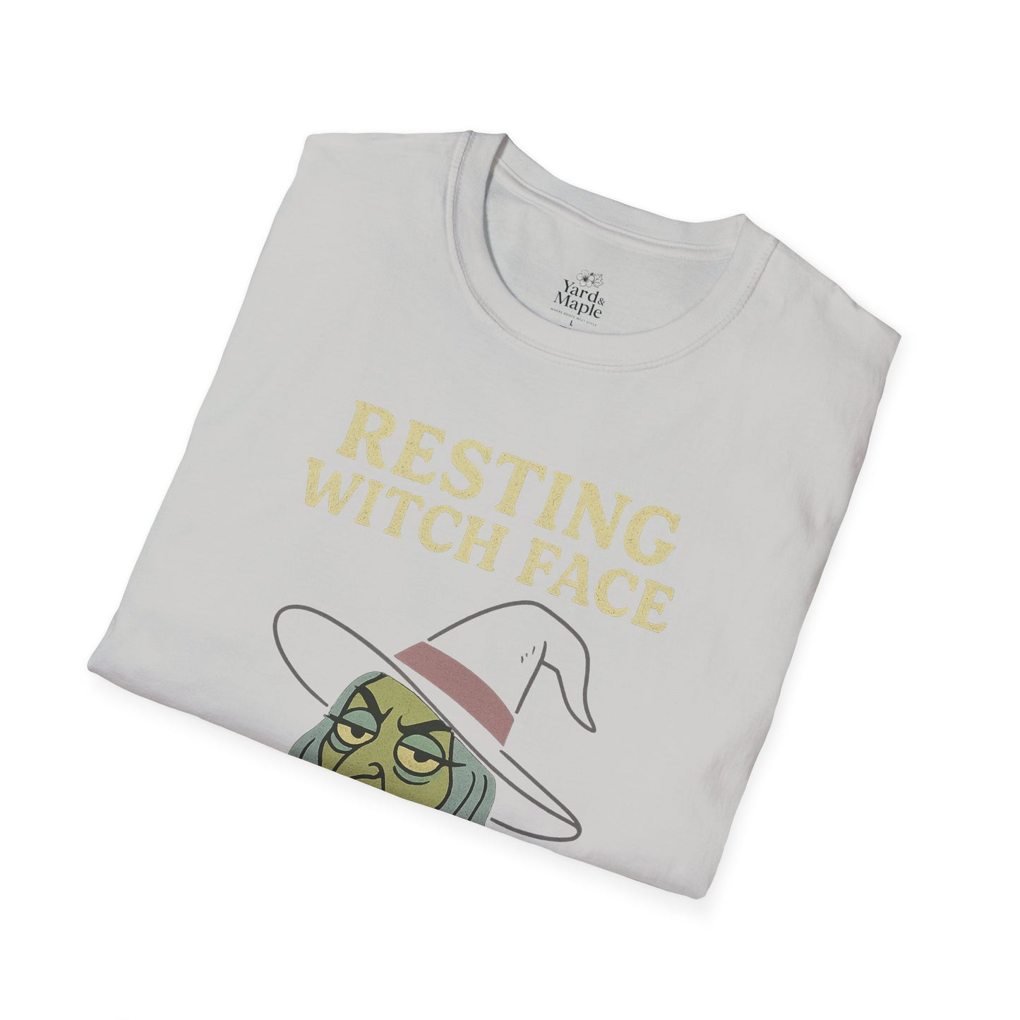 Resting Witch Face Unisex T-Shirt, Halloween Tee, Funny Witch Shirt, Gift for Her, Cute Casual Top, Spooky Season Apparel