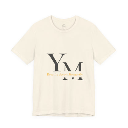 Unisex Inspirational Quote Tee - Breathe Deeply, Relaxed Fit Shirt for Mindfulness, Yoga, Gifts for Her & Him, Casual Wear, Everyday Comfort