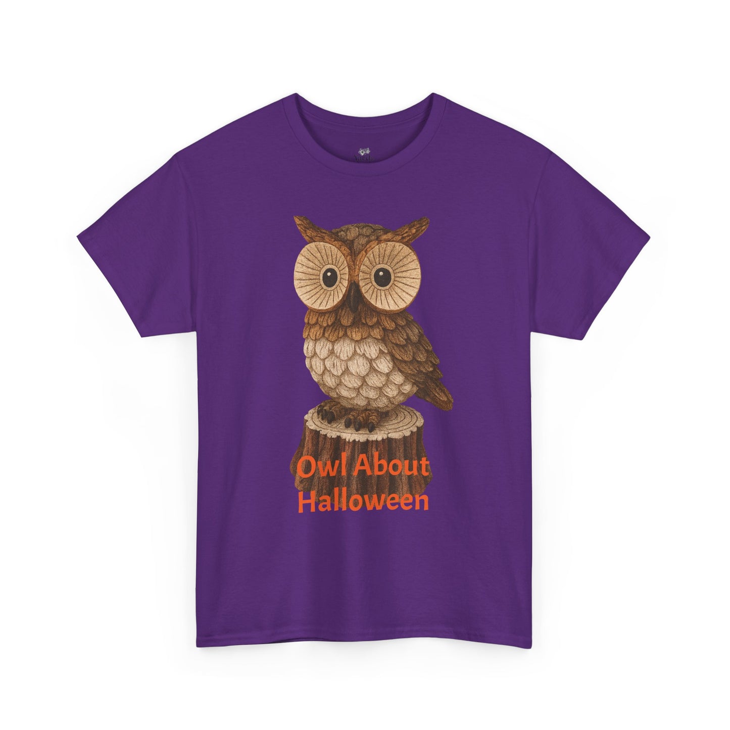 Halloween Owl Tee, Perfect for Fall Celebrations, Unisex Cotton Shirt, Cute Gift for Owl Lovers, Halloween Party Apparel, Fun Autumn Wear