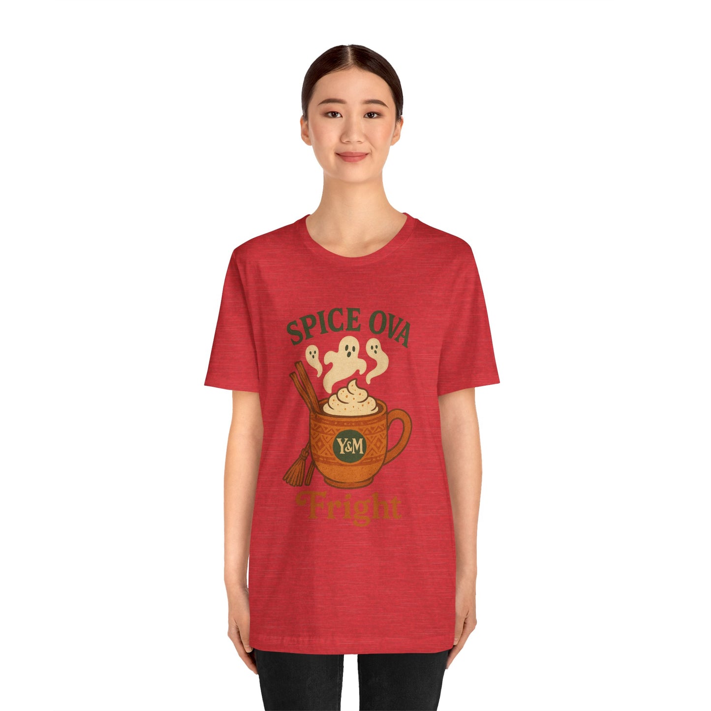 Spice Ova Fright Unisex Short Sleeve Tee | Cozy Halloween T-Shirt, Fall Celebration, Pumpkin Spice Vibes, Gift for Pumpkin Lovers, Fun [...]