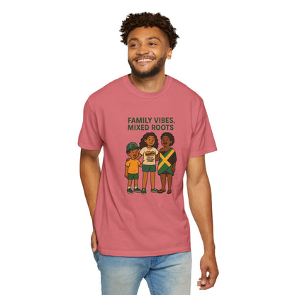 Family Vibes T-Shirt, Unisex Clothing, Mixed Roots Shirt, Family Reunion Outfit, Cultural Celebration Apparel, Summer Casual Wear