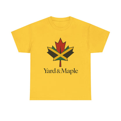 Yard & Maple Unisex Heavy Cotton Tee | Jamaican Pride, Canada Love, Streetwear, Gift for Him/Her, Summer Vibes