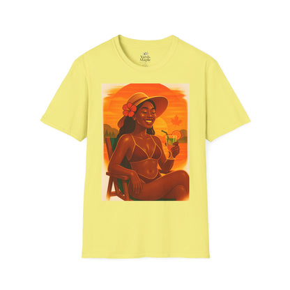 Tropical Vibes T-Shirt, Summer Graphic Tee, Vacation Outfit, Beachwear, Casual Wear, Gift for Her