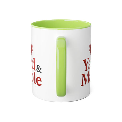 Maple Leaf Accent Mug, Cozy Coffee Cup for Fall, Unique Gift for Thanksgiving, Perfect for Canadians, Seasonal Drinkware