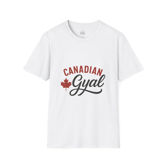Canada Pride T-Shirt, Canadian Gyal Graphic Tee, Unisex T-Shirt for Her, Canada Day Gift, Maple Leaf Apparel