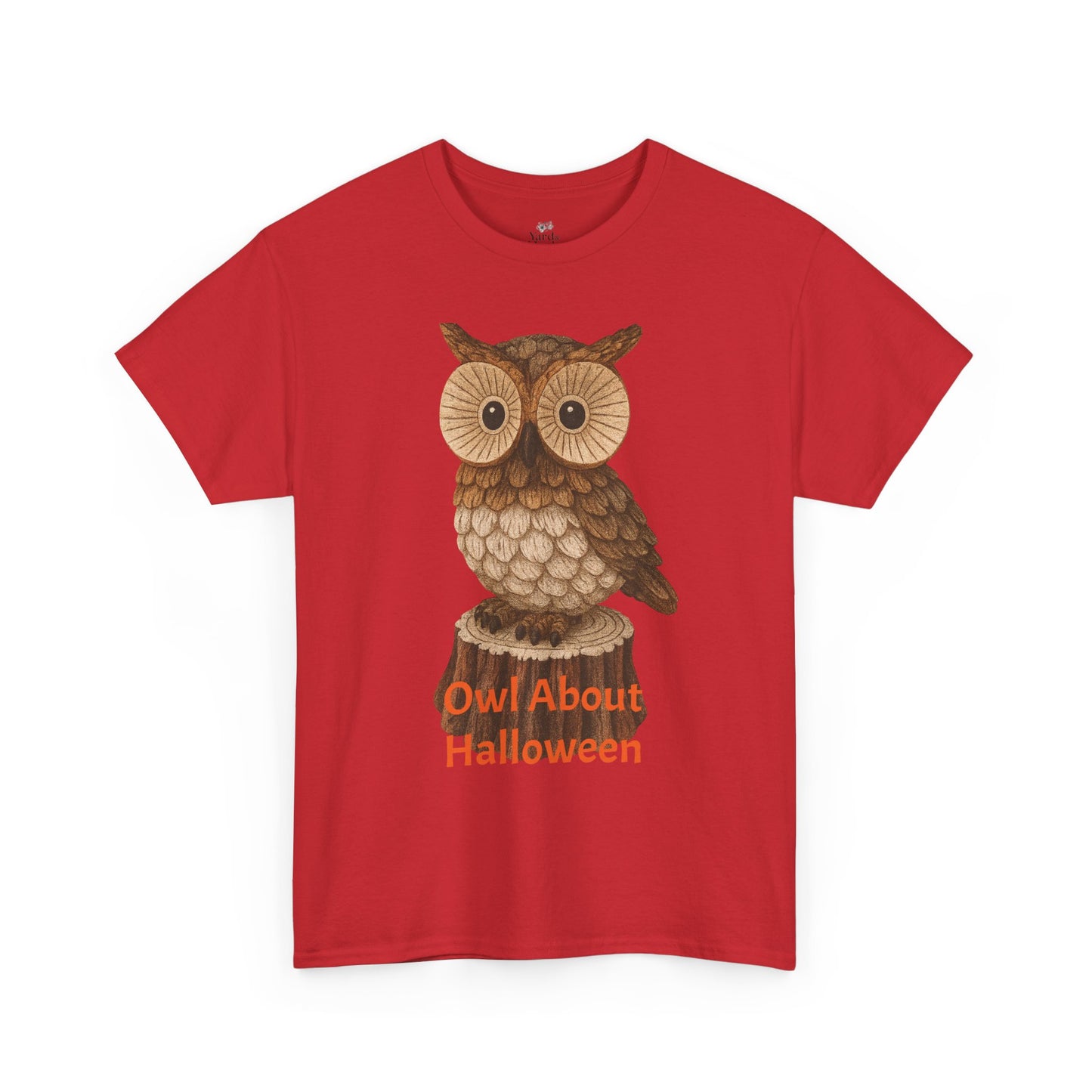 Halloween Owl Tee, Perfect for Fall Celebrations, Unisex Cotton Shirt, Cute Gift for Owl Lovers, Halloween Party Apparel, Fun Autumn Wear